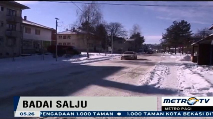 Bosnia Dilanda Badai Salju