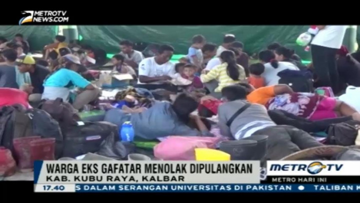  Ratusan Warga Eks Gafatar Menolak Dipulangkan 