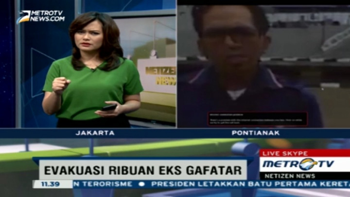 Proses Evakuasi Eks Gafatar Terhambat Cuaca Buruk