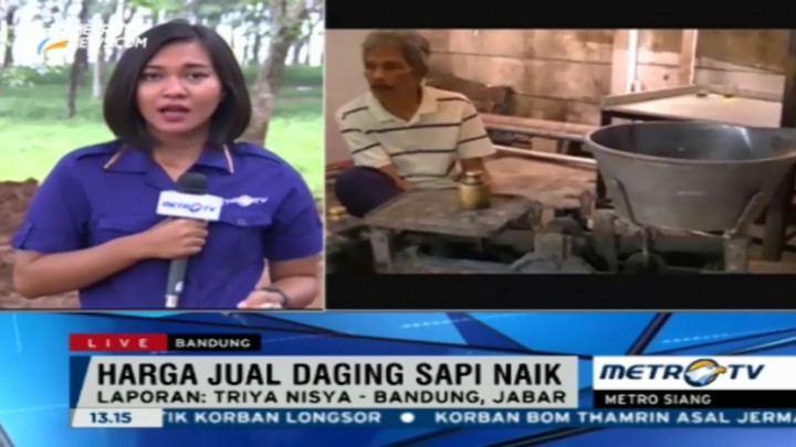 Tiga Hal yang Memicu Kenaikan Harga Daging Sapi di Cimahi