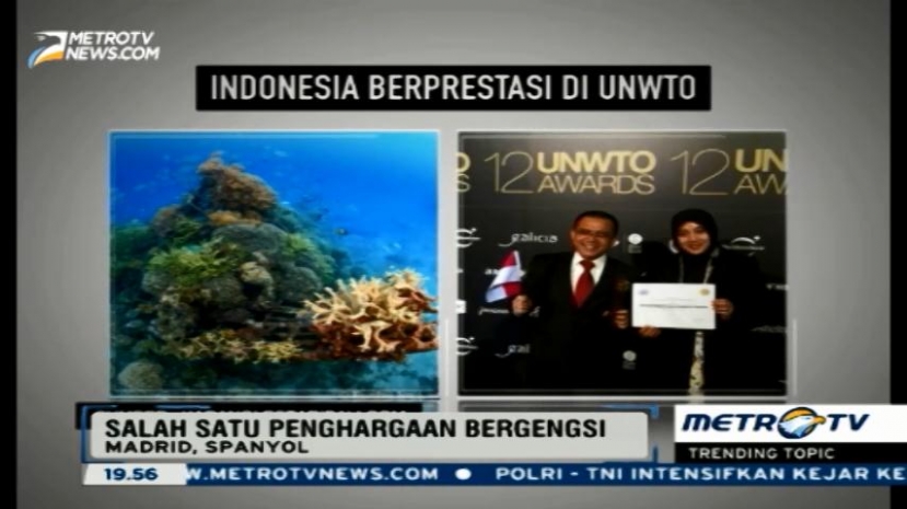 Pariwisata Indonesia Berjaya di UNWTO Awards 2016