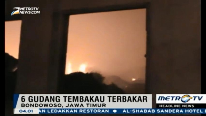 Gudang Pengeringan Tembakau Ludes Dilalap Api