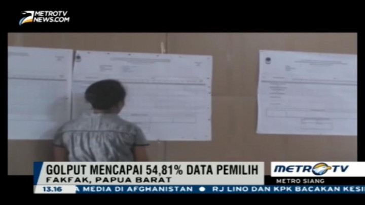 Cuaca Buruk, Coblosan Ulang Pilkada Fakfak Sepi