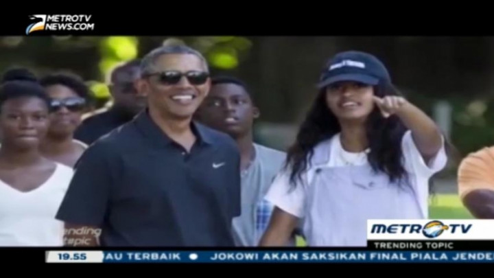 Obama Menolak Berpidato Saat Kelulusan Putrinya 