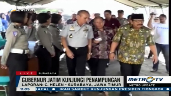  Gubernur Jatim Kunjungi Penampungan Eks Anggota Gafatar 
