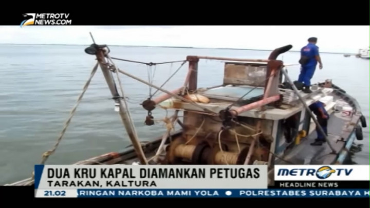 Polisi Tangkap Kapal Pencuri Ikan Berbendera Malaysia