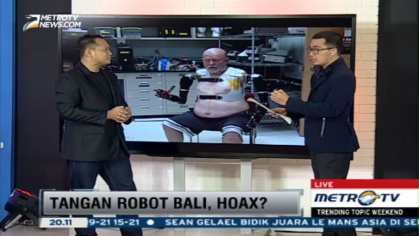 Tangan Robot Bali, Hoax? 