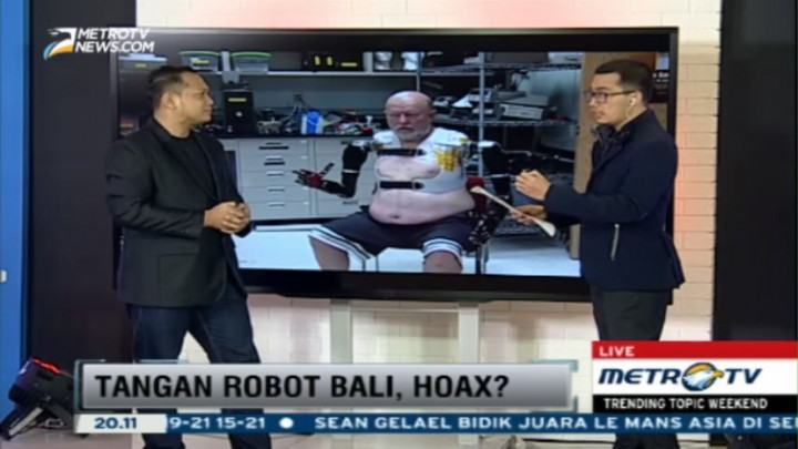 Tangan Robot Bali, Hoax? 