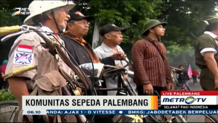 Komunitas Pecinta Sepeda Ramaikan CFD di Palembang