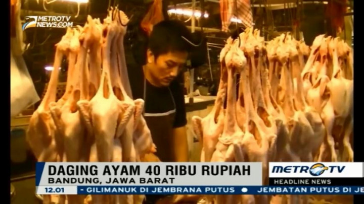 Harga Daging Ayam di Bandung Tembus Rp40 Ribu per Kg