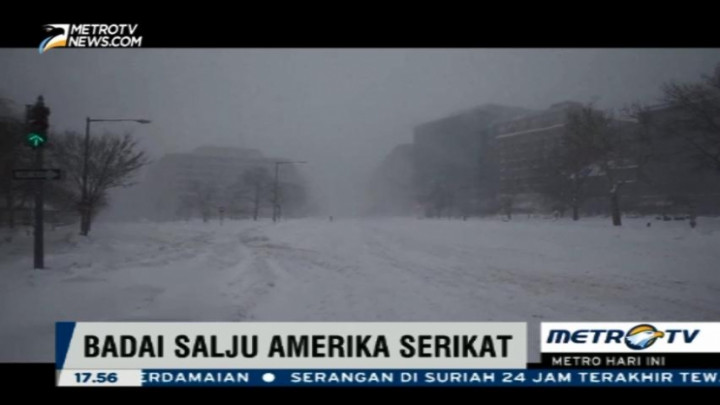 Badai Salju di AS Tewaskan 18 Orang 