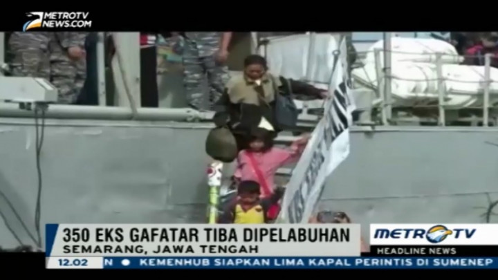 350 Eks Gafatar Tiba di Semarang