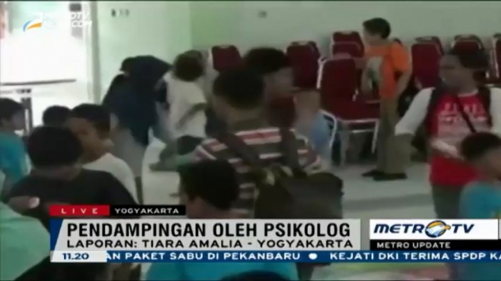 Kegiatan Puluhan Anak Eks Gafatar di Asrama Haji Donohudan