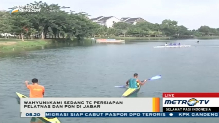 Persiapan Atlet Dayung Sumsel Hadapi PON 2016  