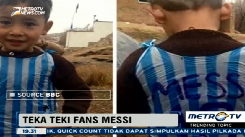 Murtaza Ahmadi, Fans Cilik Messi yang Pakai Jersey Kantong Plastik