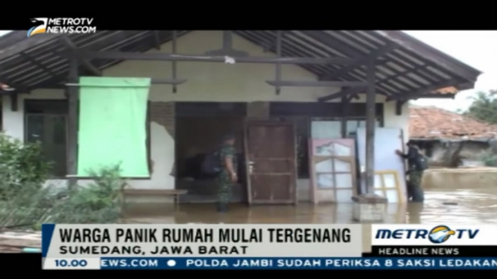 Waduk Jatigede Tiba-tiba Meluap, Warga Sumedang Panik  