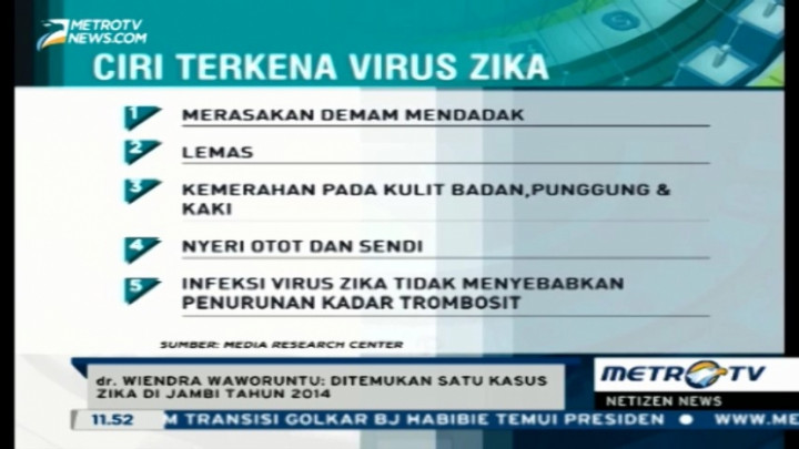 Virus Zika Mirip dengan Demam Berdarah