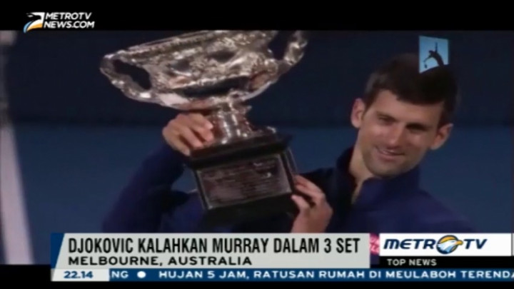 Novak Djokovic Pertahankan Gelar Juara Australia Terbuka