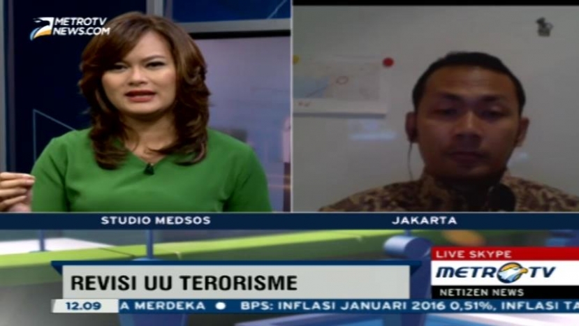 Revisi UU Terorisme, Perpanjangan Masa Penahanan Dinilai Timbulkan Masalah Baru