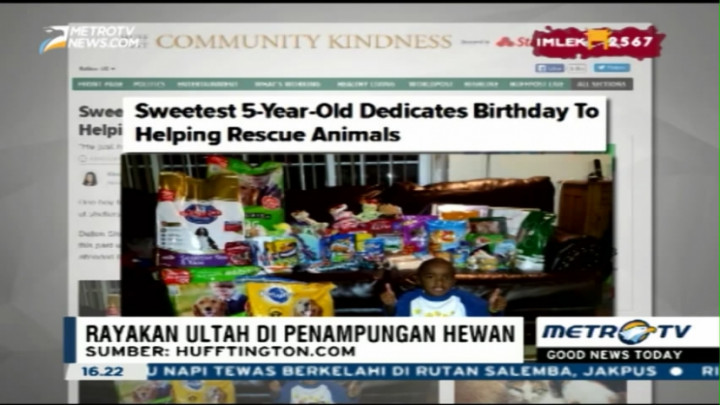 Rayakan Ulang Tahun, Anak Ini Bantu Hewan di Penampungan 