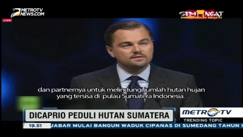 Leonardo DiCaprio Peduli Hutan Sumatra  