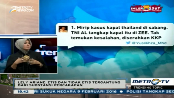 Substansi Pembicaraan Menteri Susi dan Yusril di Twitter Dinilai Tak Etis