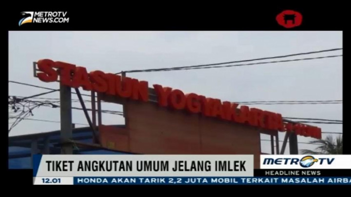 Sambut Imlek, 90 Persen Tiket KA Jogja-Jakarta Terjual