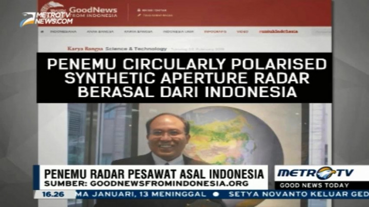 Radar Satelit Temuan Profesor Asal Indonesia Dipatenkan di 118 Negara