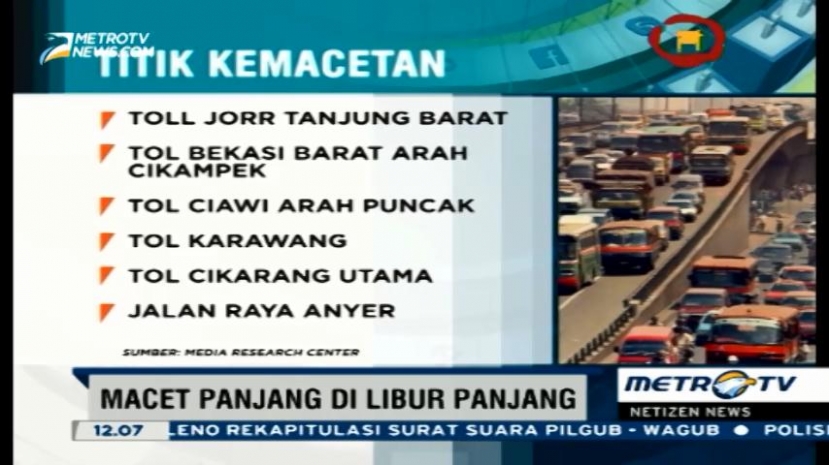 Libur Imlek, Jalur Jakarta-Bandung Diperkirakan Macet Panjang