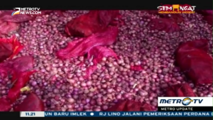 100 Ton Bawang Ilegal Asal India Dimusnahkan