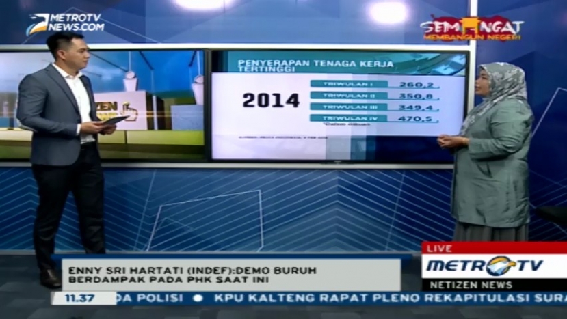 Ekonom: Demo Buruh Berdampak pada PHK Saat Ini 