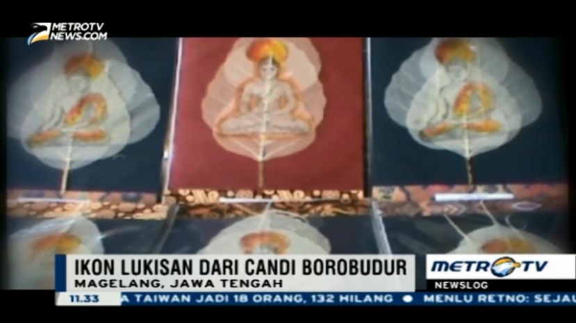 Uniknya Melukis di Serat Daun