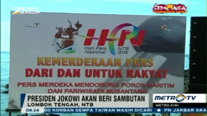 Jokowi akan Hadiri Acara Puncak Hari Pers Nasional di Lombok