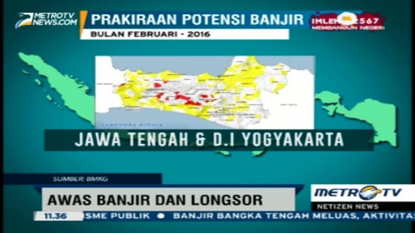 Ini Prakiraan Titik-titik Hujan dan Longsor di Indonesia 