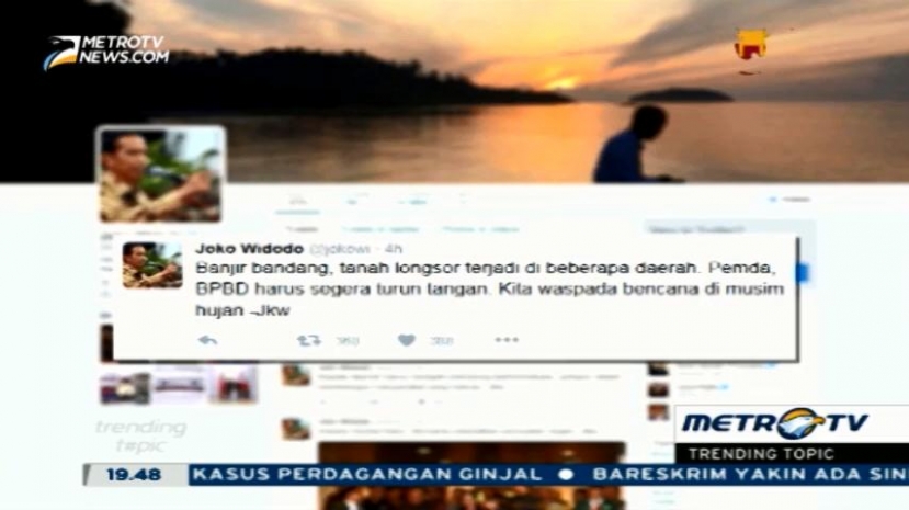 Banjir Bandang di Sejumlah Titik, Jokowi Minta Pemda Turun Tangan