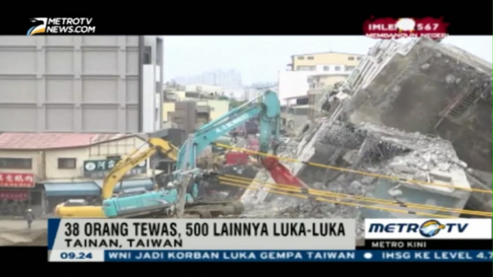 Hari Kelima Pascagempa Taiwan, 100 Orang Masih Terperangkap Reruntuhan 
