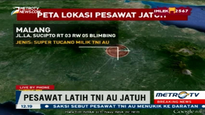 Lokasi Jatuhnya Pesawat di Malang Hanya Bisa Dilewati Sepeda Motor 