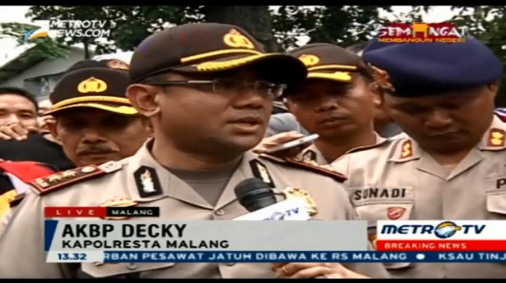 Kapolresta Malang: Dua Warga Jadi Korban Pesawat Jatuh