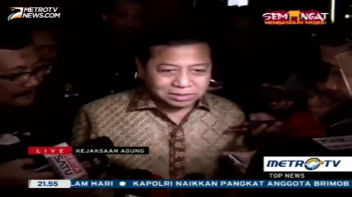 4 Jam Diperiksa, Setya Novanto Dicecar 11 Pertanyaan