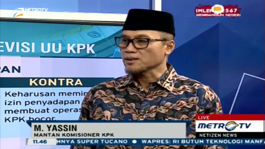Mantan Komisioner KPK: Revisi UU Jelas Melemahkan KPK