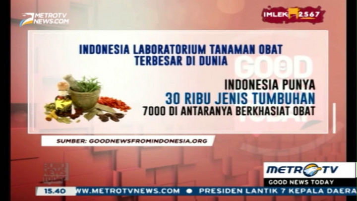 Indonesia Laboratorium Tanaman Obat Terbesar di Dunia