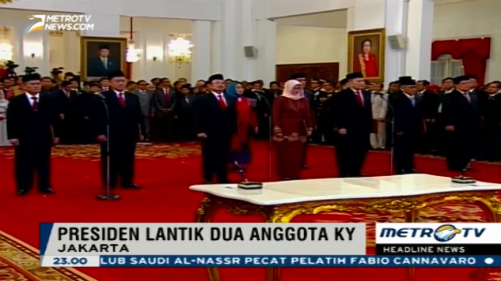 Jokowi Lantik 2 Anggota KY dan 9 Anggota Ombudsman