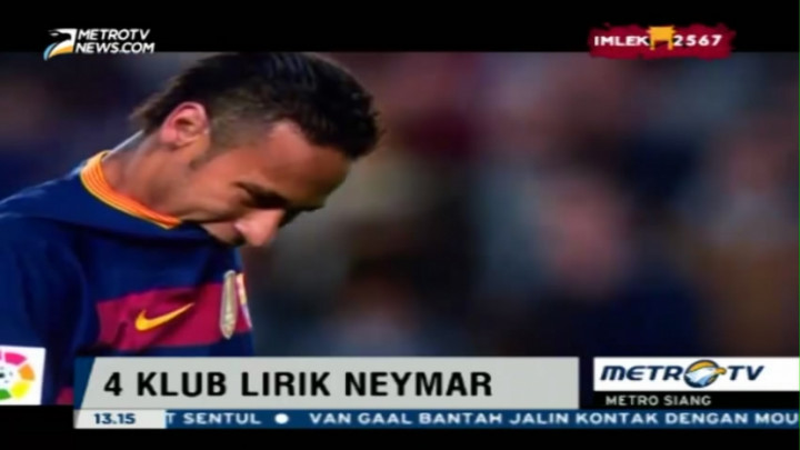 Neymar Dilirik Empat Klub Kaya Eropa