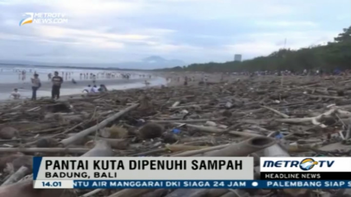 Sampah Menumpuk, Wisatawan Enggan Kunjungi Pantai Kuta