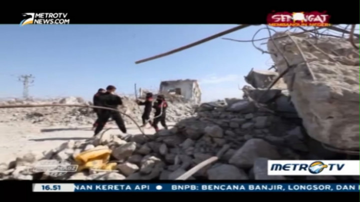 Aksi Para Ninja di Reruntuhan Jalur Gaza