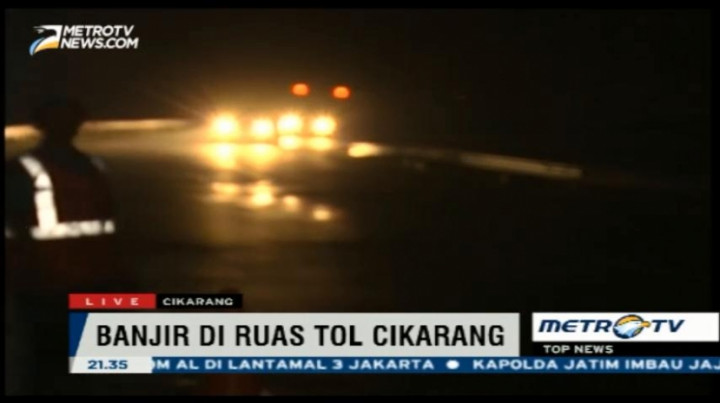 Jalur Dibuka, Lalin di Tol Cikampek Kembali Lancar