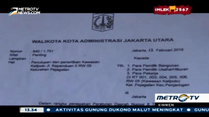 Sosialisasi Penertiban Kawasan Kalijodo