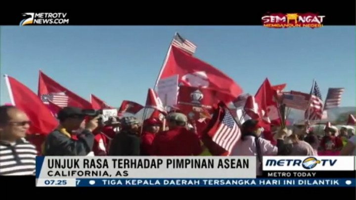 KTT AS-ASEAN Diwarnai Unjuk Rasa Warga