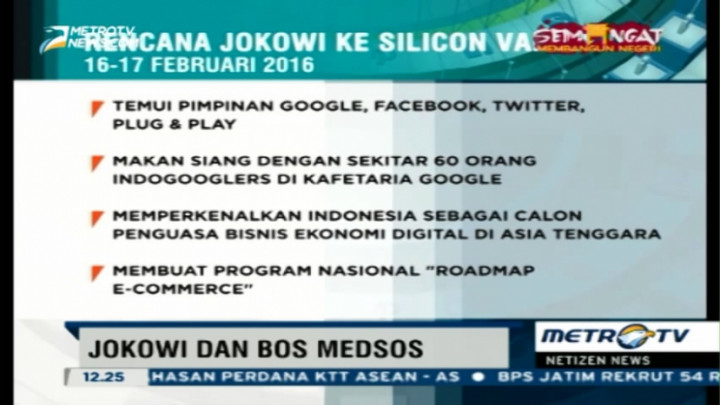 Ini Tujuan Kunjungan Jokowi ke Silicon Valley