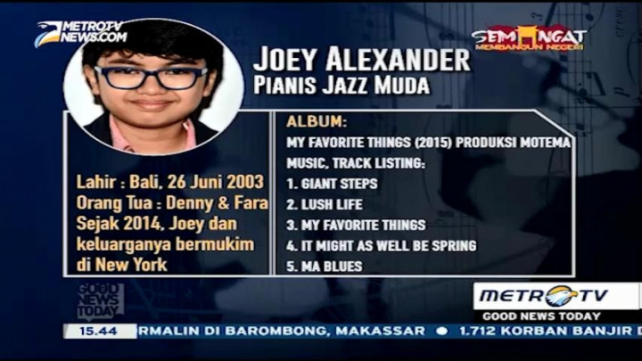  Profil Joey Alexander, Pianis Jazz Brilian Asal Indonesia  